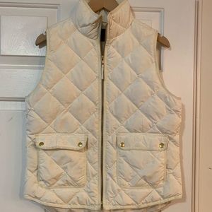 Women’s white Jcrew vest